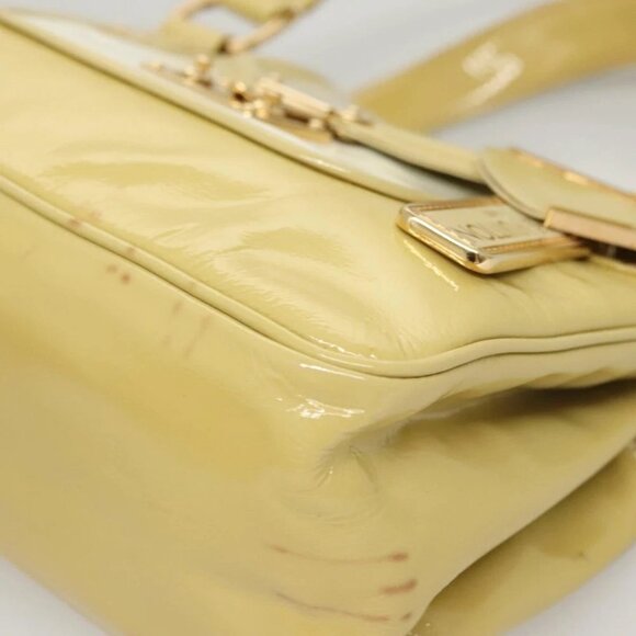 LOUIS VUITTON Vernis Cruise line Sac Picolour Hand Bag Beige - Picture 4 of 15